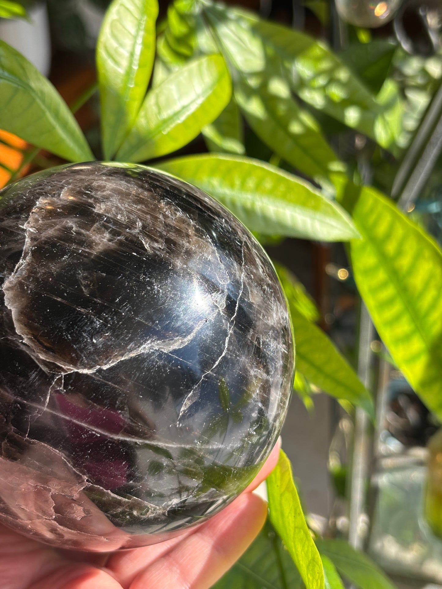 XL Smokey Quartz Sphere - Madagascar