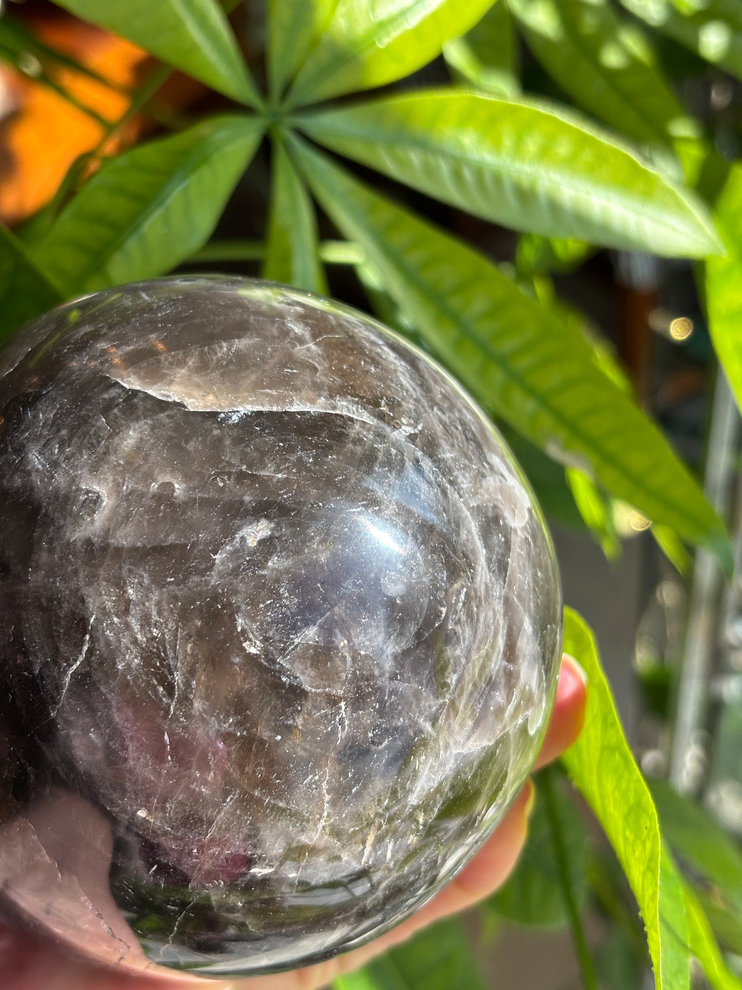 XL Smokey Quartz Sphere - Madagascar