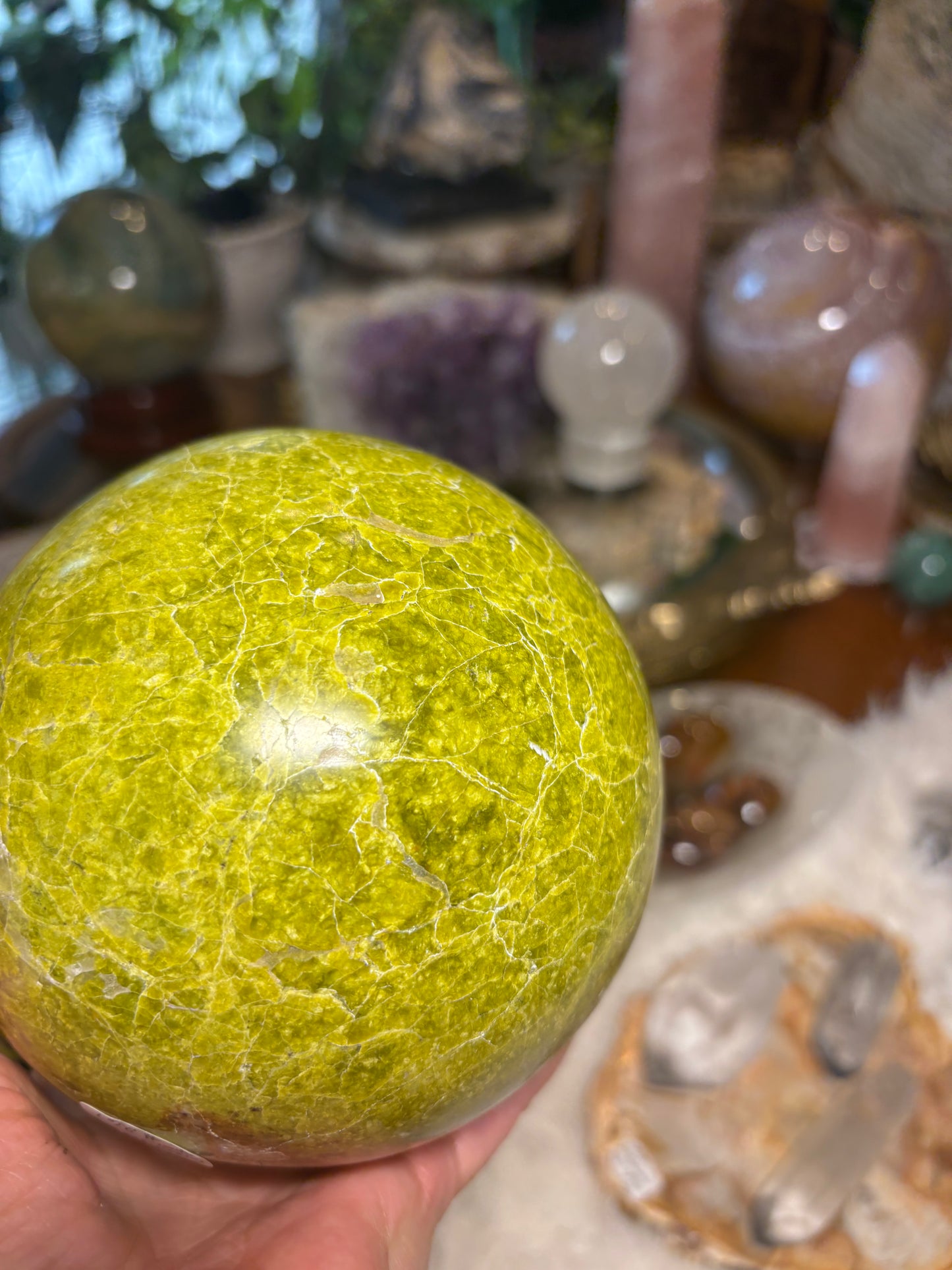 Green Opal Sphere