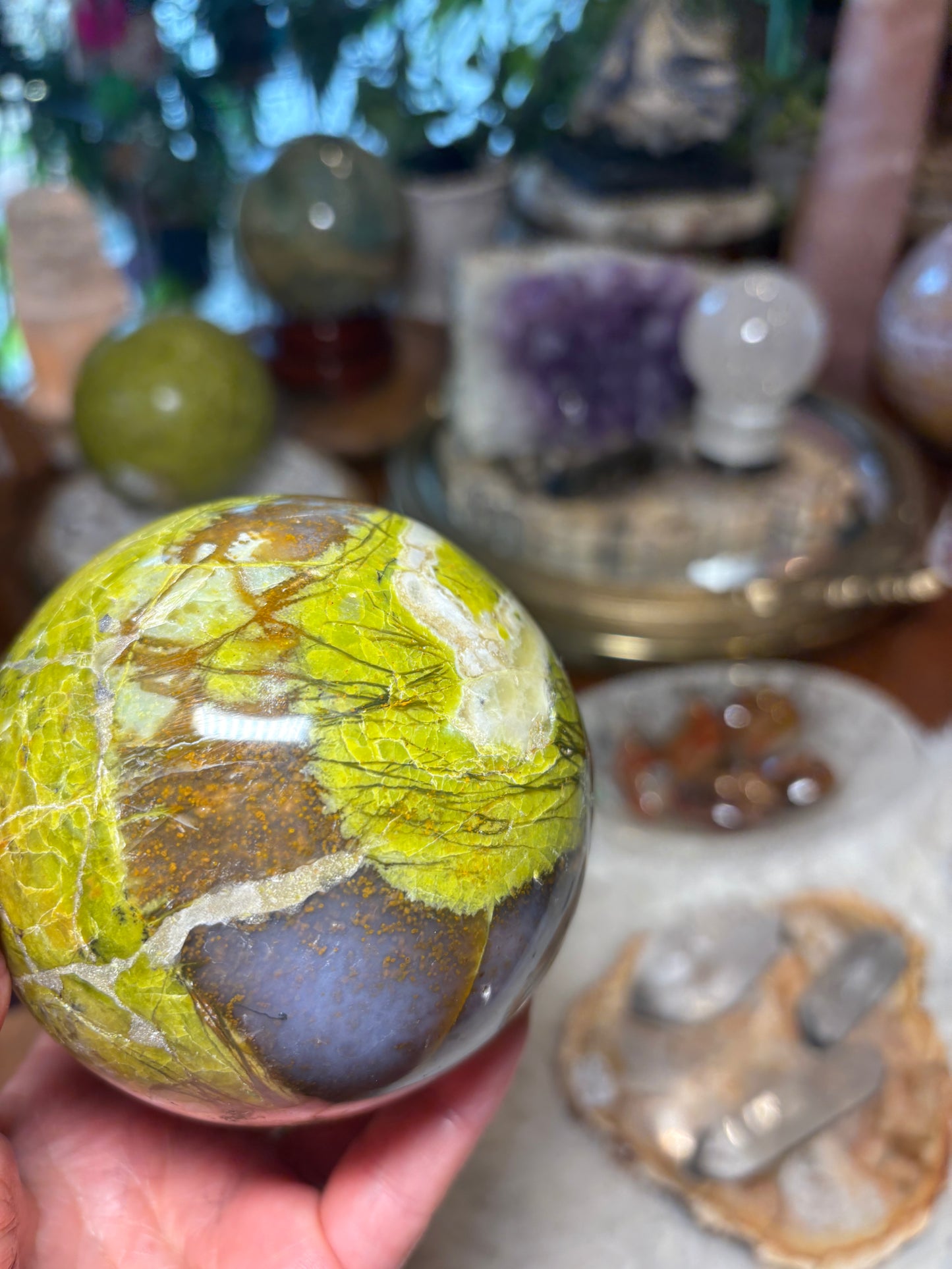 Green Opal Sphere