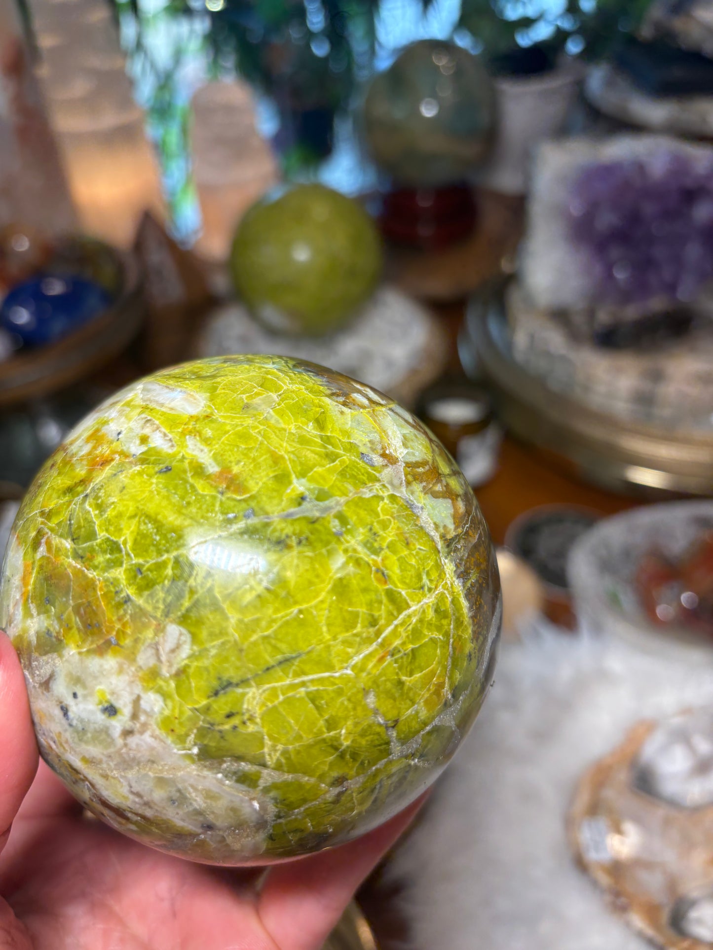 Green Opal Sphere