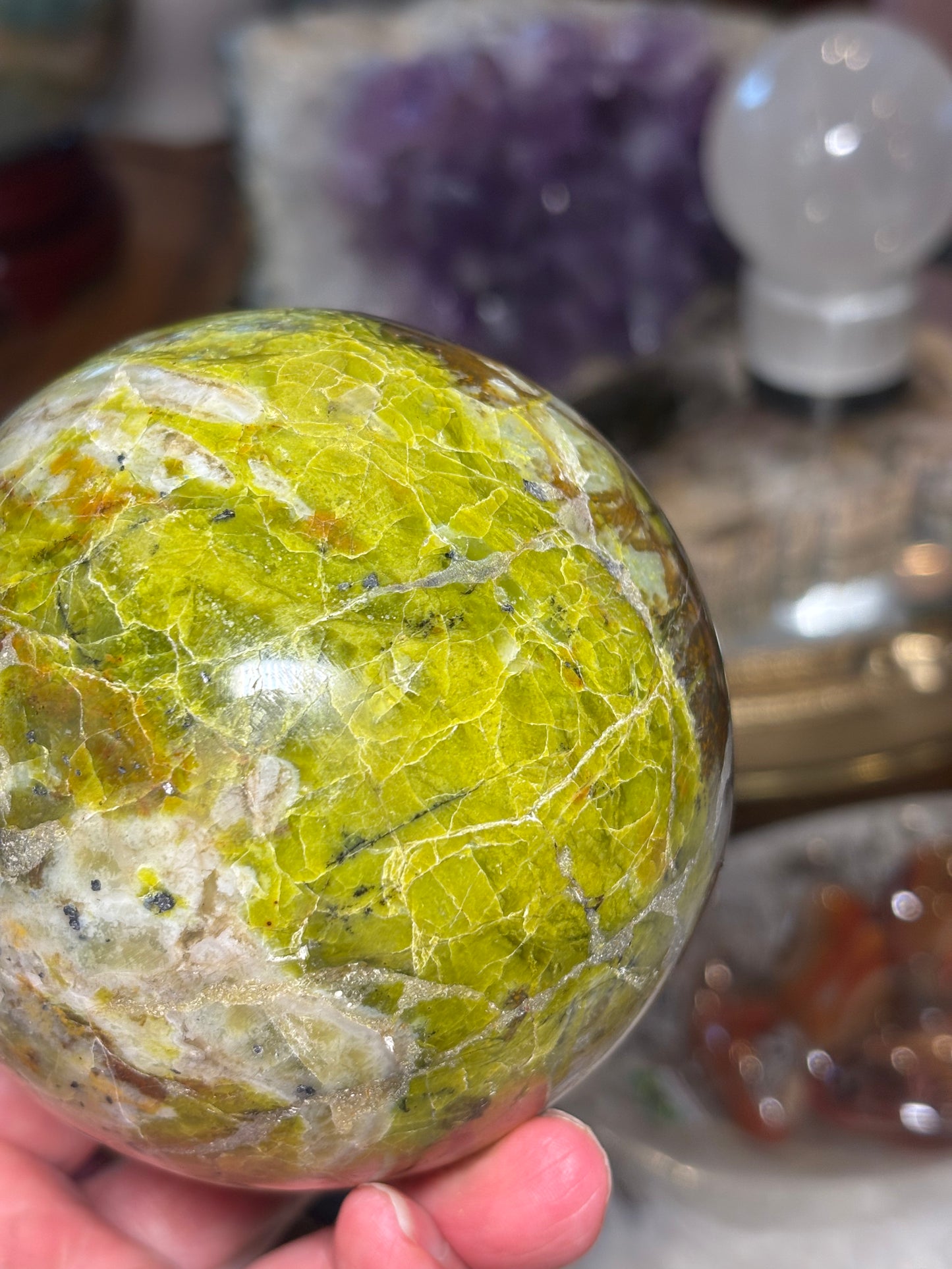 Green Opal Sphere
