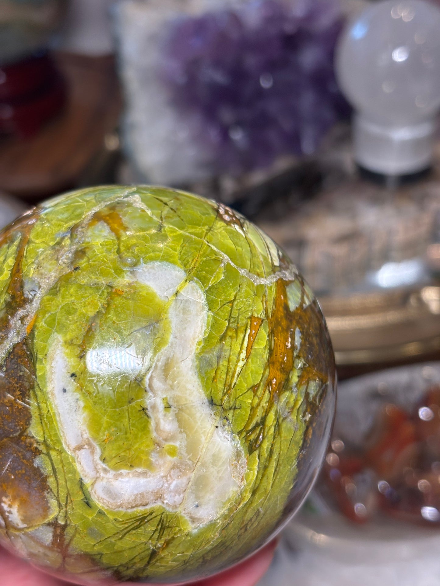 Green Opal Sphere