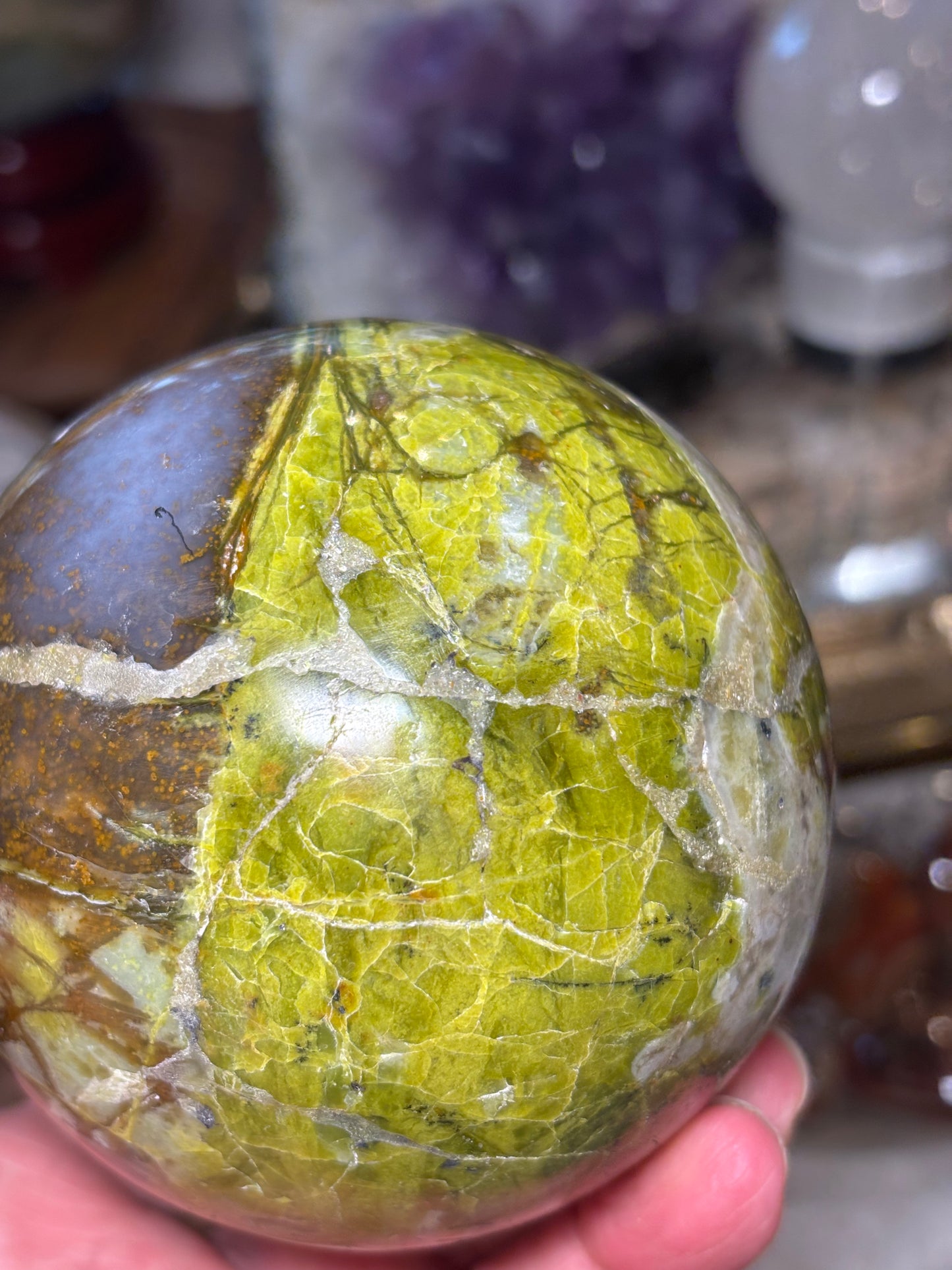Green Opal Sphere