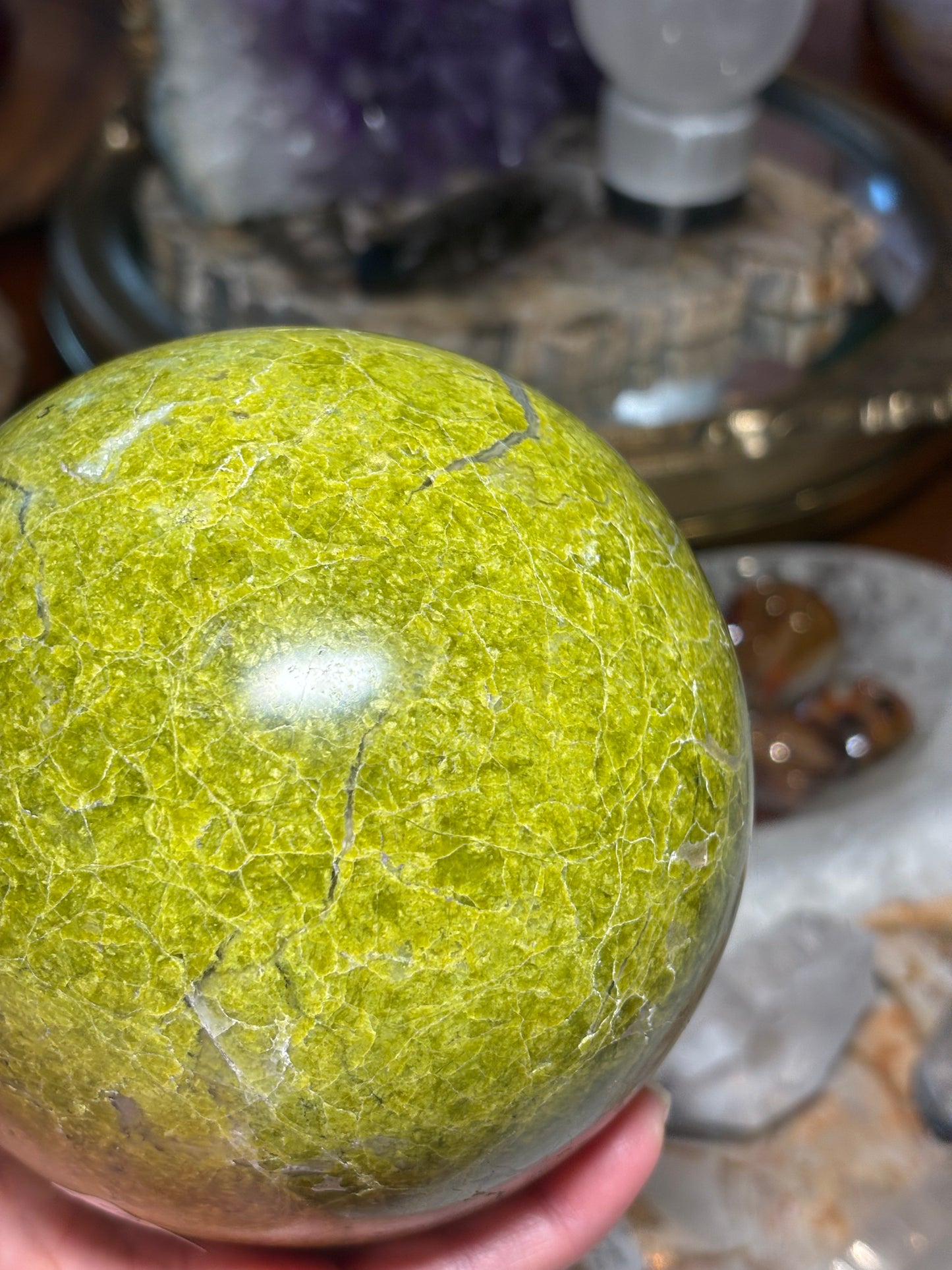 Green Opal Sphere
