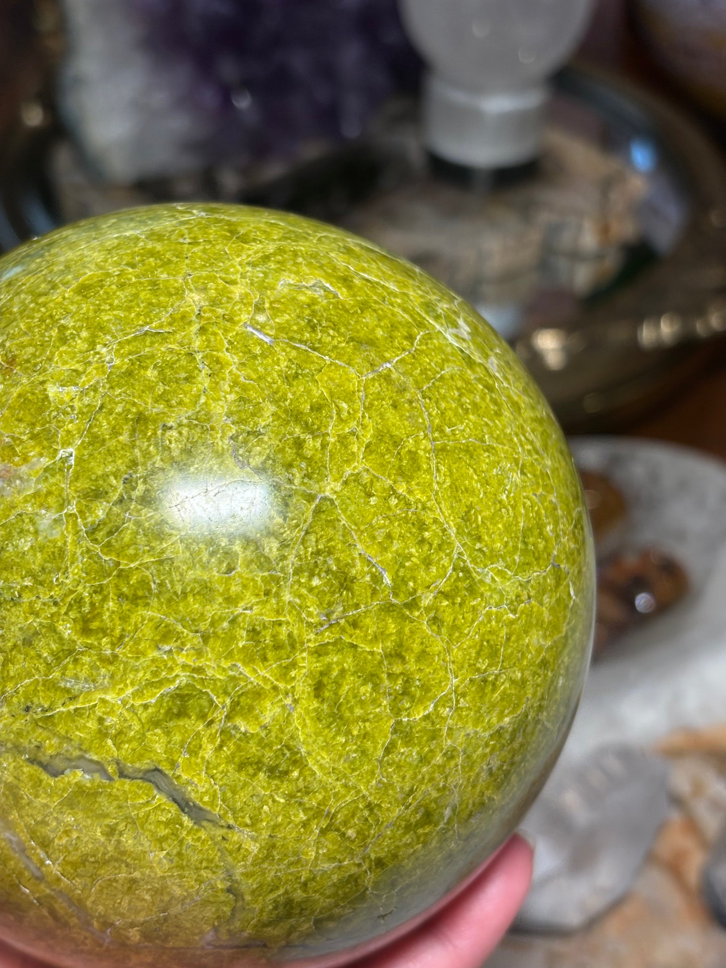 Green Opal Sphere