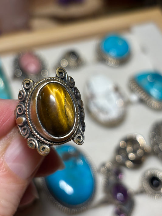 Tiger’s Eye Ring size 6.5
