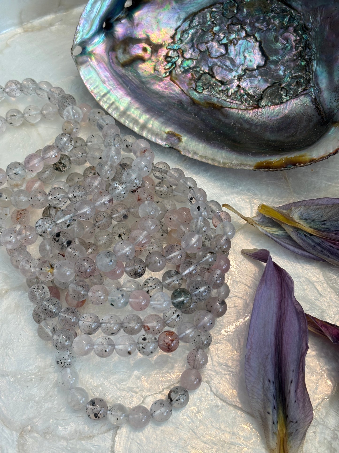 Lodolite Quartz Bracelet - Brazil