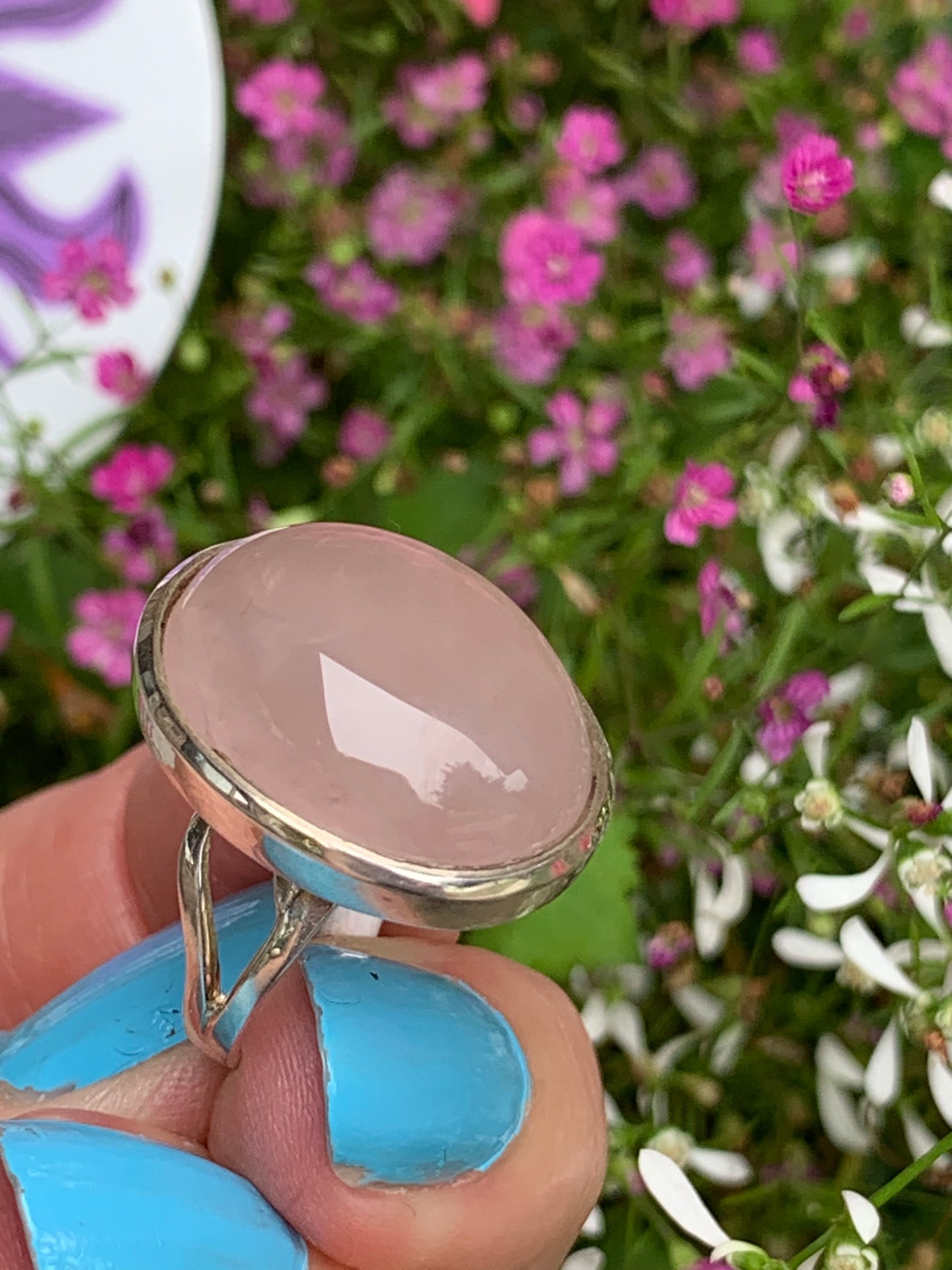 Rose Quartz Ring size 7