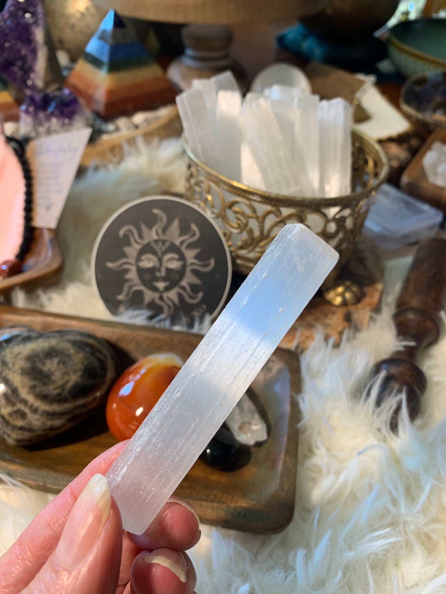 Selenite Wand