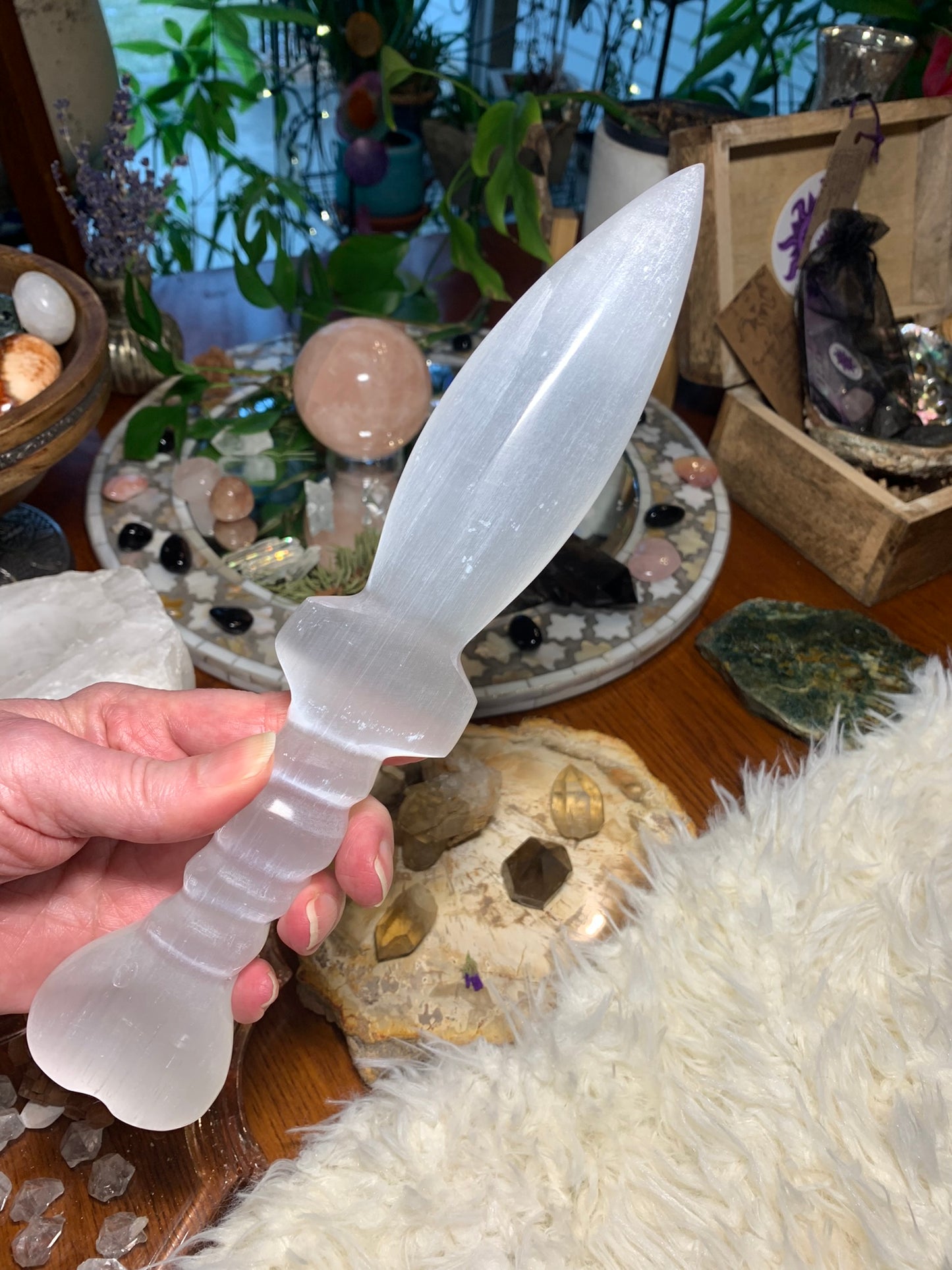 Selenite Athame LARGE