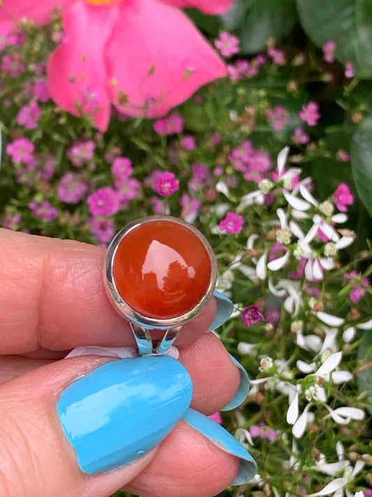 Carnelian Ring size 6.5