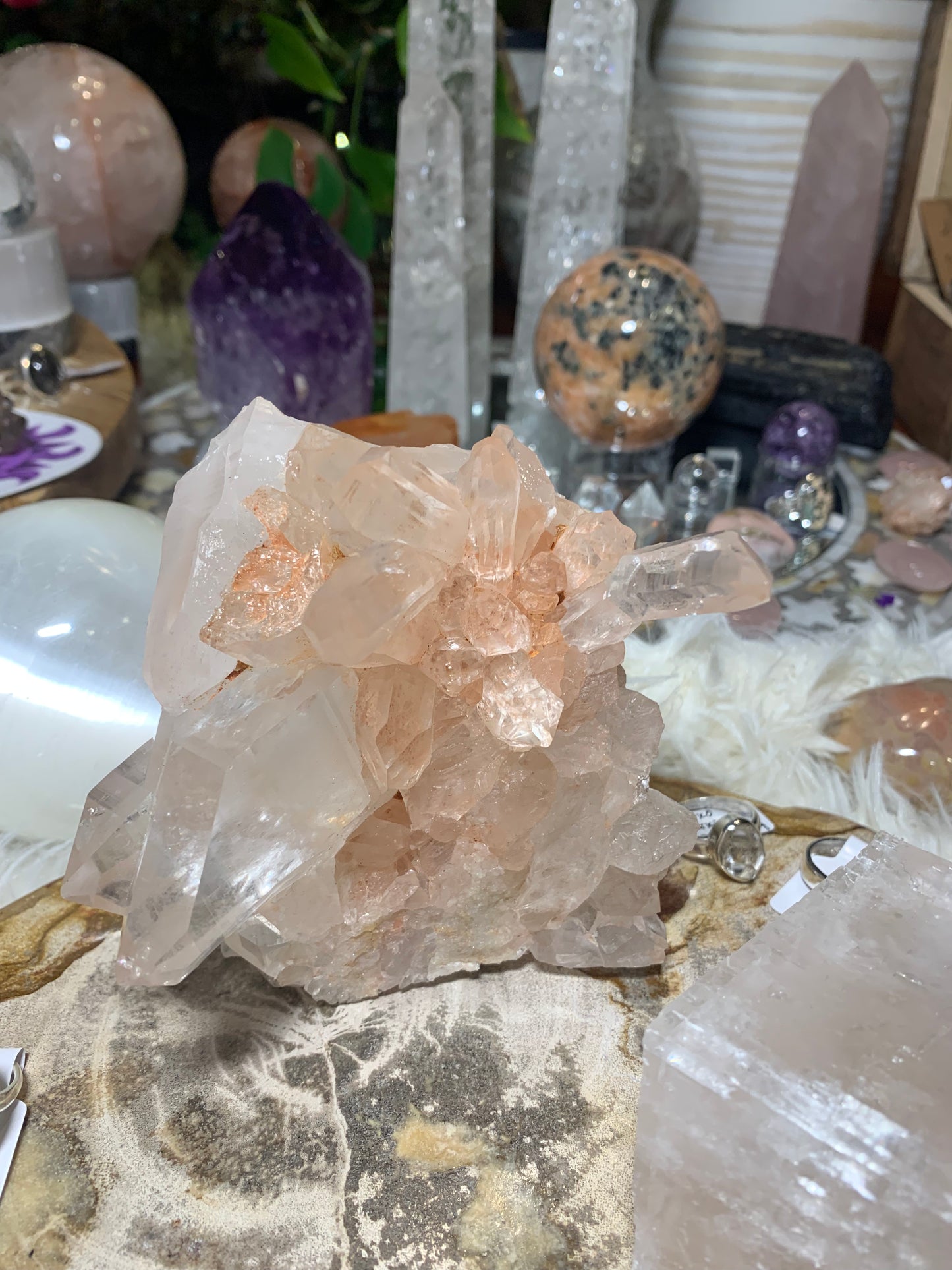 Himalayan Quartz Cluster - RARE SAMADHI QUARTZ