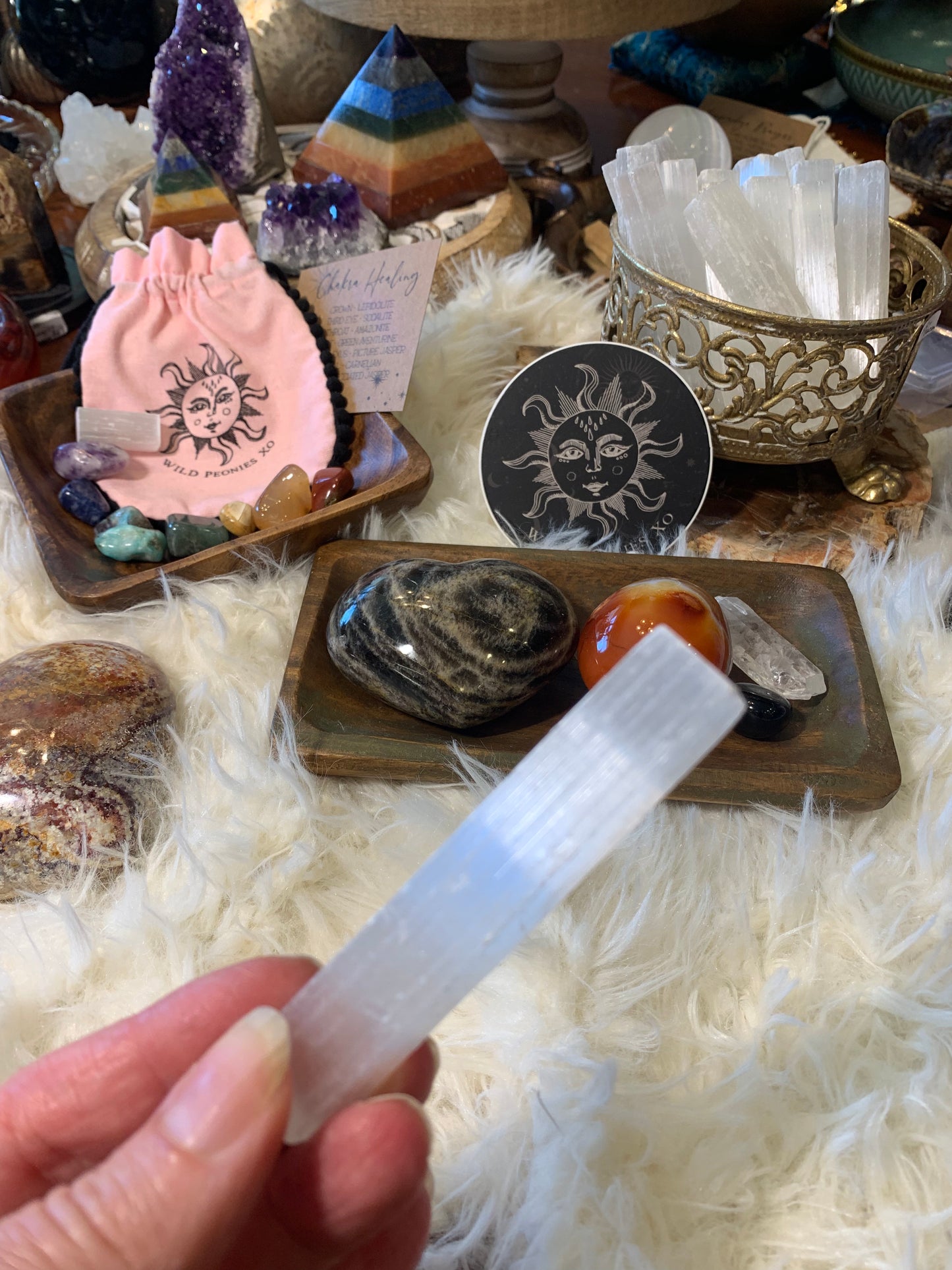 Selenite Wand